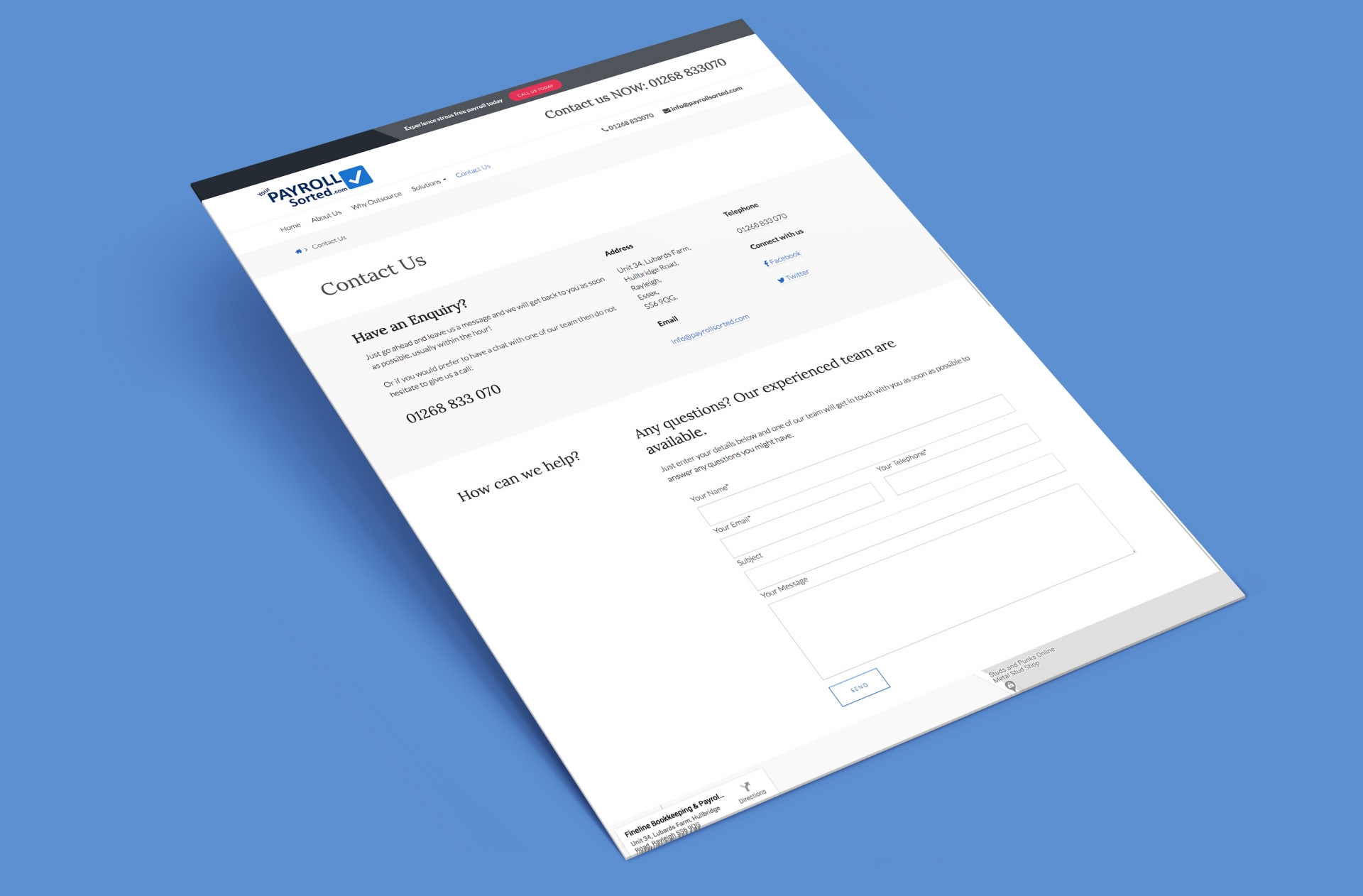 Payroll Sorted Contact Page