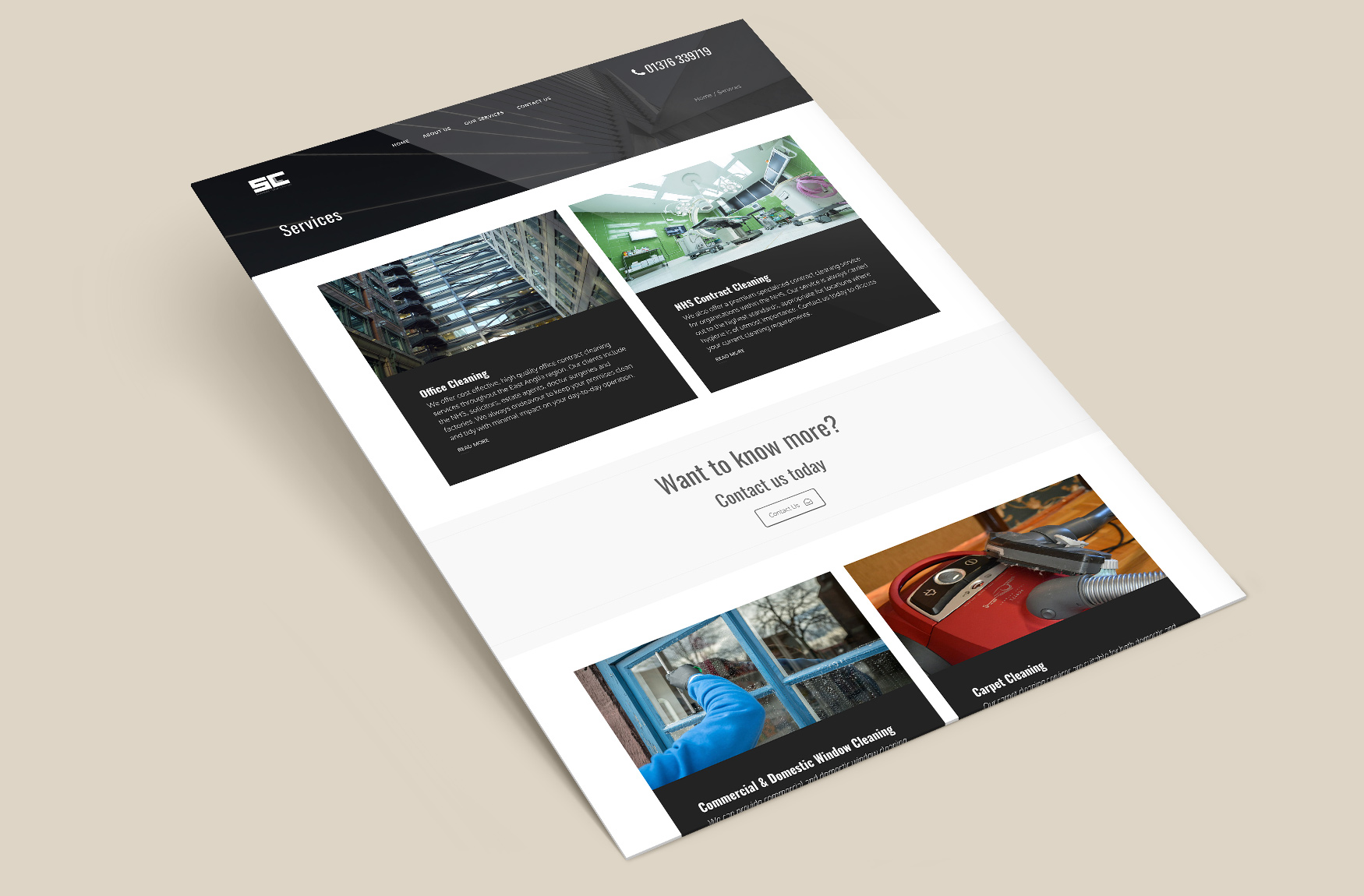 Supreme Clean Services Page